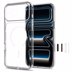 Tech-Protect Flexair Hybrid CC MagSafe ümbris mudelile iPhone 17 Pro Max / 18 Pro Max – läbipaistev