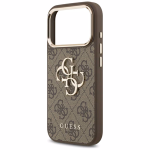 GUESS GUE005483 (PU W/ Big 4G Classic Logo) kaitseümbris seadmele iPhone 18 Pro / 17 Pro, värv: pruun ja kuldne