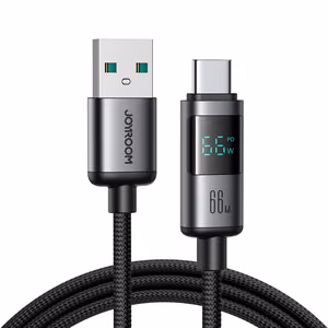 Joyroom S-A16 Pro Prism Series 66W USB-A - USB-C Kaabel with Display 1.2m - must