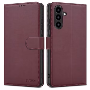 Tech-Protect Wallet ümbris Samsung Galaxy A27 5G jaoks - burgundia
