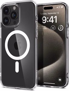 Spigen Ultra Hybrid Mag Ümbris with MagSafe jaoks iPhone 15 Pro Max - valge
