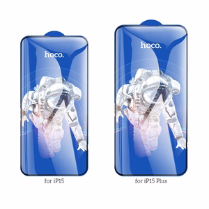 Karastatud klaas to iPhone 15 / 16 Hoco HD 5D Guardian shield 10 pcs G14 must