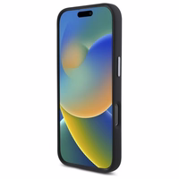 DKNY Liquid Silicone Metal Logo iPhone 16 Pro Max Ümbris - Must