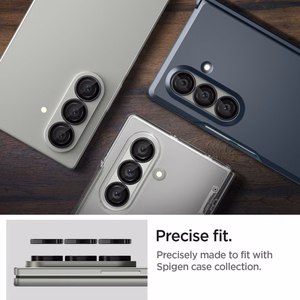 Spigen Optik Pro HD Glas.TR EZ Fit 2-pack Camera Protector jaoks Samsung Galaxy Z Fold 7 - Must