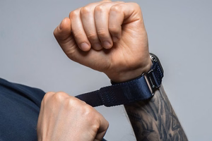 Strap to Apple Watch Forcell F-Design FA05 nylon hook-and-loop 38 / 40 / 41 mm blue