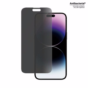 PanzerGlass Classic Fit antibacterial privaatsus glass jaoks iPhone 14 Pro Max