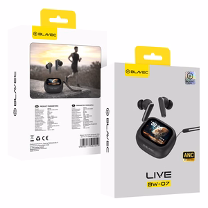 Blavec Bluetooth TWS Kõrvaklapid BW-07 Live LCD ekraaniga (BW07L-B) mustad