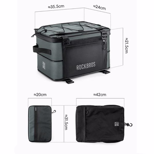 Rockbros A30 ROAD TO SKY Foldable Bike Bag for Trunk 15-30L - Gray