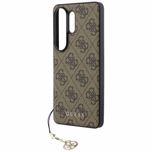 Guess чехол 4G Classic Logo Charm MagSafe для Samsung Galaxy S26 Ultra коричневый