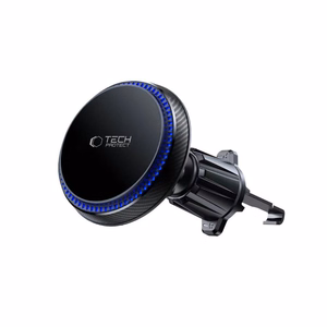 Tech-Protect MM15W-V4 Magnetic MagSafe 15W Car Hoidja jaoks Cockpit / Windshield / Air Vent - must