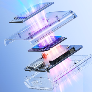 Orico TC20-M2-10G M.2 NVME USB-C 3.2 Disk Caddy - Läbipaistev