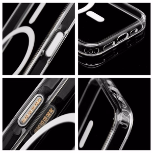 Clear Mag Cover Elite STR ümbris mudelile iPhone 17 Pro / 18 Pro, MagSafe'iga ühilduv, kolletumisvastasest materjalist ja Camera Controli nupuga – läbipaistev