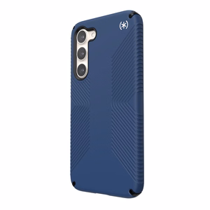 Speck Presidio2 Grip ümbris seadmele Samsung Galaxy S23+, libisemiskindla haardega, Coastal Blue / Black mustriga