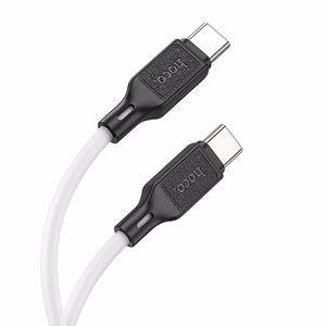 Kaabel USB C to USB C Hoco 3A 60W 1 m X90 valge