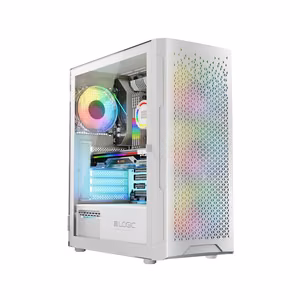 Logic ARAMIS ARGB MINIDI USB 3.0 arvutikorpus, valge