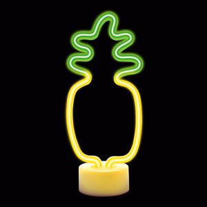 Neon LED on alus PINEAPPLE oranž roheline USB-C FSC-12 Forever Light