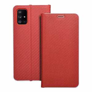LUNA Book Carbon jaoks SAMSUNG A71 punane