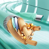 USB Kaabel Joyroom "SA34-AC6" roheline "Type-C" 100cm (kuni 100W)