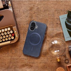 GENTLEMAN MAG COVER Ümbris compatible koos MagSafe jaoks IPHONE 17 PRO tumesinine sinine