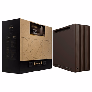 ASUS ProArt PA602 Wood Edition metallpaneeliga Midi Tower korpus, Retro Brown