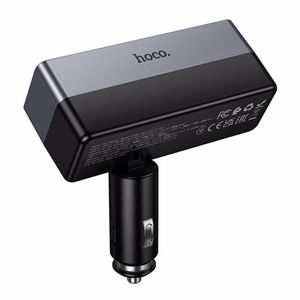 Autolaadija Hoco 1xUSB A + 1xUSB C+2x sigaretisüütaja pordid PD QC3.0 max 240W/24V Z65B must