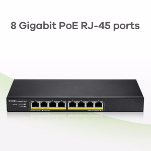 Zyxel GS1915-8EP Managed L2 Gigabit Ethernet (10/100/1000) Power over Ethernet (PoE) Black