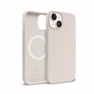 Crong Color Cover Magnetic ümbris seadmele iPhone 14 Plus, MagSafe'iga ühilduv, kivibeež