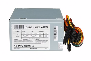 iBox CUBE II power supply unit 400 W 20+4 pin ATX ATX hõbedane
