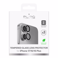 Puro Individual karastatud klaas lenses jaoks iPhone 17 / iPhone 16 / iPhone 16 Plus