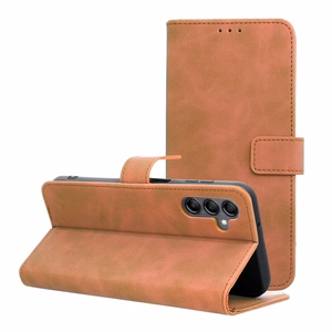 TENDER Book Ümbris jaoks SAMSUNG A14 4G / A14 5G brown