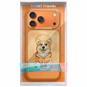 Nimmy Gentle Pets Series Dog MagSafe ümbris iPhone 17 Pro oranž