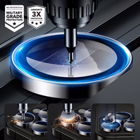 ESR Armorite Karastatud klaas jaoks iPhone 16 Pro / 16 Pro Max Camera - must