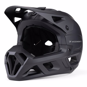 Wozinsky kogu nägu kattev jalgrattakiiver eemaldatava visiiriga, 60–62 cm, must