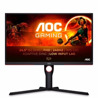 AOC G3 25G3ZM/BK computer monitor 62.2 cm (24.5") 1920 x 1080 pixels Full HD must, punane
