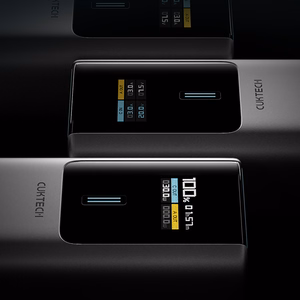 CUKTECH CKPB100PGLBL akupank, 10000 mAh, 150 W, USB-C / USB-A, hall