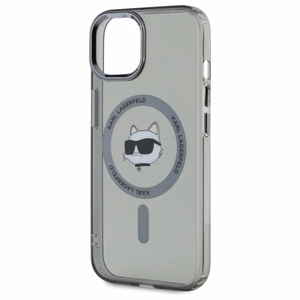 Karl Lagerfeld KLHMP15SHLSCHK iPhone 15 6.1" must/must hardcase IML Metal Choupette Head MagSafe