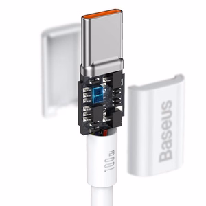 Cable Baseus Superior from Type-C to Type-C 100W 1.0m white CATYS-B02