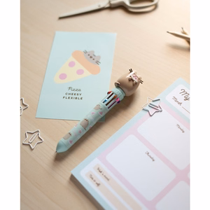 Pusheen Foodie Collection 10 värviga nupuga pastapliiats 3D-figuuriga
