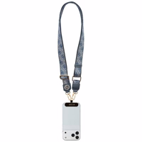 GUESS universal strap GUUCNP4DGMB (4G PU Strap Tether Patch Strass Metal Logo) sinine