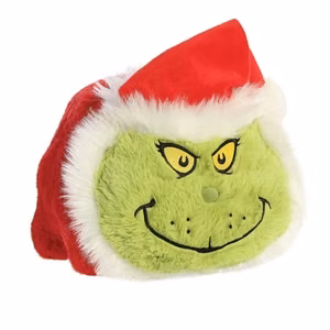 Grinch Spudsters jõuluvana kostüümis plüüslelu/padi, 25 cm