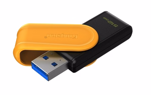 Kingston Technology DataTraveler 512GB kaasaskantav USB 3.2 Gen 1 Exodia S (must/kollane)