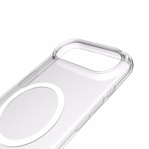 Puro Lite Mag TPU+PC Ümbris Compatible with MagSafe jaoks iPhone 17 Air - Läbipaistev with Valge Ring