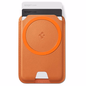 Spigen Valentinus MagFit+ MagSafe magnetiline telefoni kaarditasku – oranž
