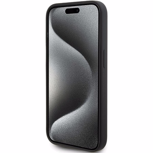 KARL LAGERFELD ümbris jaoks IPHONE 15 Pro KLHCP15LSKSBMCK (Silicone Karl Script Logo) must