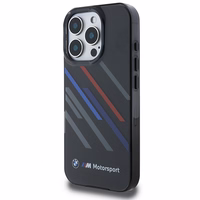 BMW Motosport IML Random Stripes iPhone 16 Pro Ümbris - must