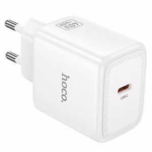 GaN зарядное устройство для телефона Hoco USB C PD AVS 40W max 60W N83 белое