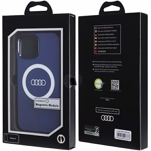 Audi IML Big Logo MagSafe ümbris jaoks iPhone 15 / 14 / 13 - sinine
