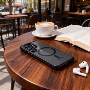 Tech-Protect Magmat MagSafe Ümbris for Samsung Galaxy S26 Ultra - läbipaistev must