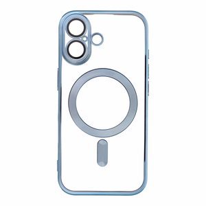 ELECTRO MAG COVER case compatible with MagSafe jaoks IPHONE 17 sinine