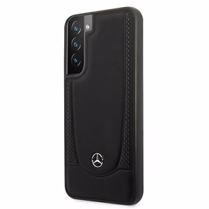 Mercedes nahast Urban Line ümbris Samsung Galaxy S22+ jaoks - must